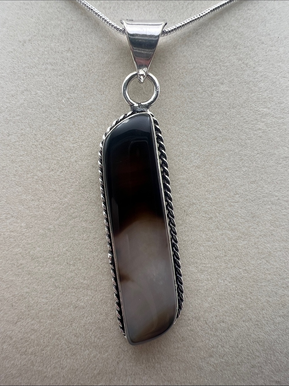 Botswana Agate Pendant Necklace